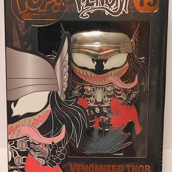Funko POP! Pins: Marvel Venomized Thor Enamel Pin - Picture 2 of 3